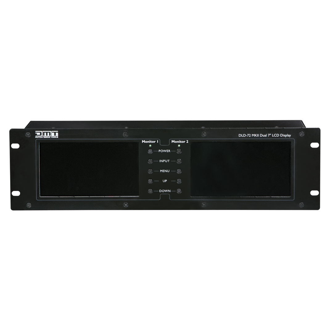 DLD-72 MKII Dubbel 7-inch scherm met HDMI-link - rack versie