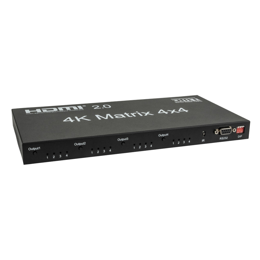 VT101 - HDMI Matrix 4x4 4-in / 4-uit routeerbare HDMI-schakelaar met afstandsbediening