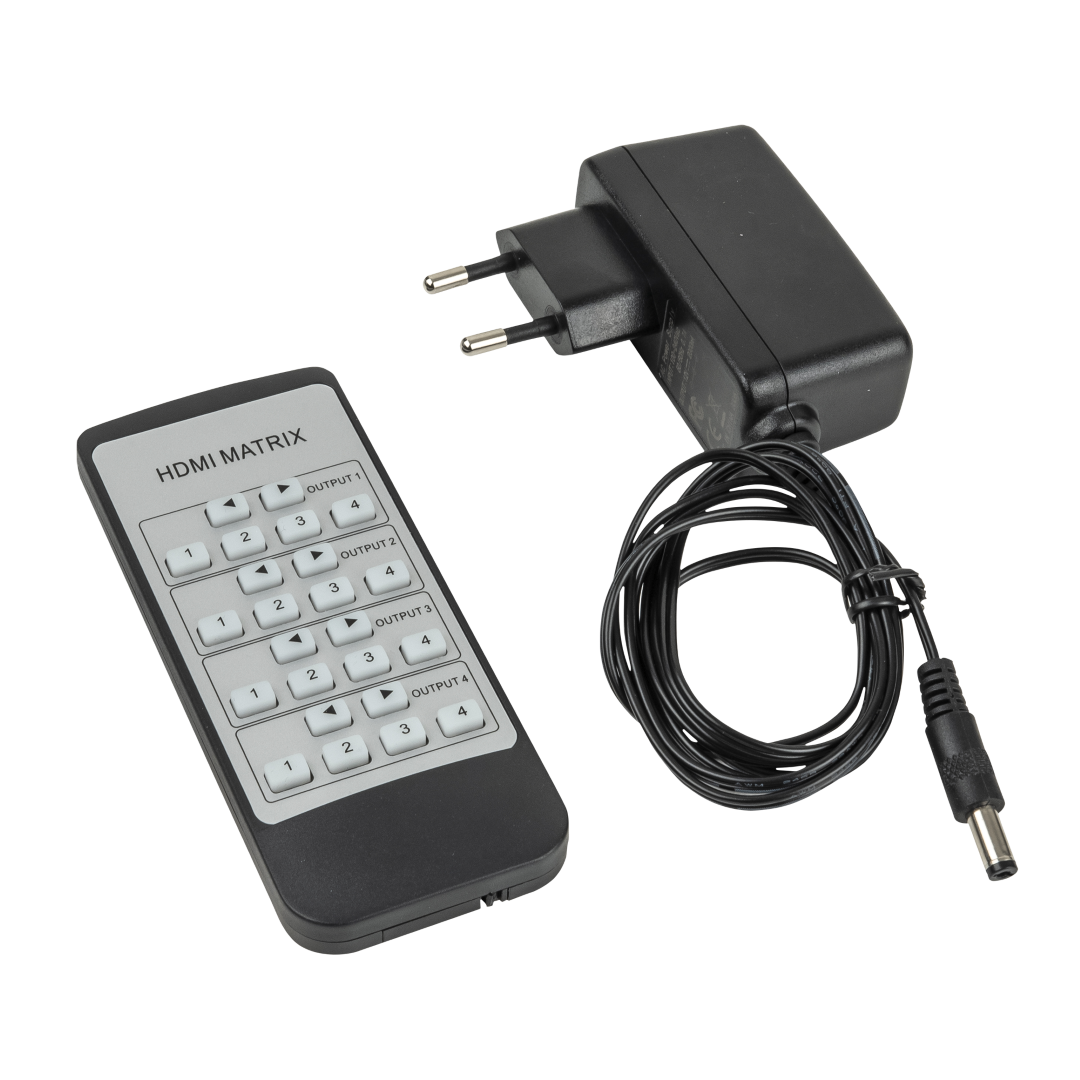 VT101 - HDMI Matrix 4x4 4-in / 4-uit routeerbare HDMI-schakelaar met afstandsbediening