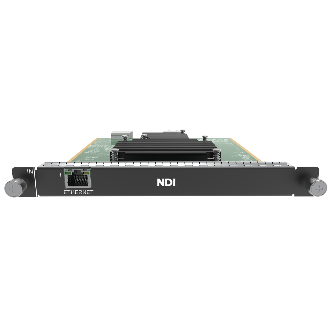 H Series 1x NDI Input Card 1x RJ45 Gigabit Ethernet-ingang