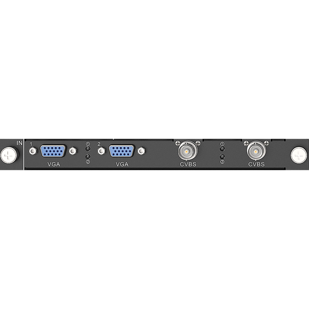 H Series 2x CVBS / 2x VGA Input Card Ondersteunt VGA. PAL en NTSC