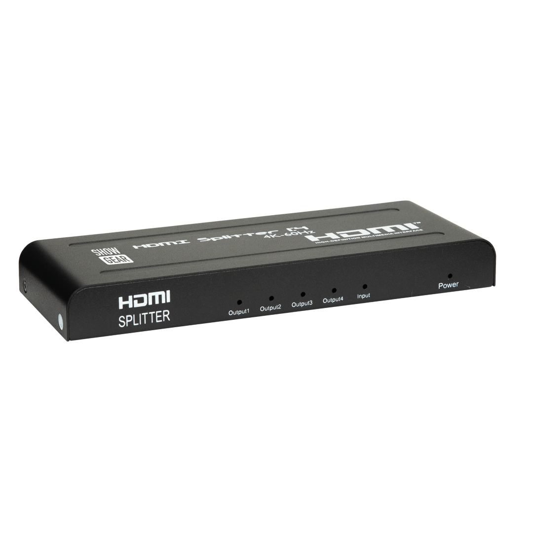 HDMI 2.0 Splitter 1 in 4 out 1 in, 4 uit, 4K 60 Hz, 18 Gbps
