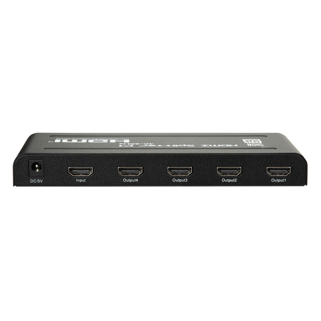 HDMI 2.0 Splitter 1 in 4 out 1 in, 4 uit, 4K 60 Hz, 18 Gbps