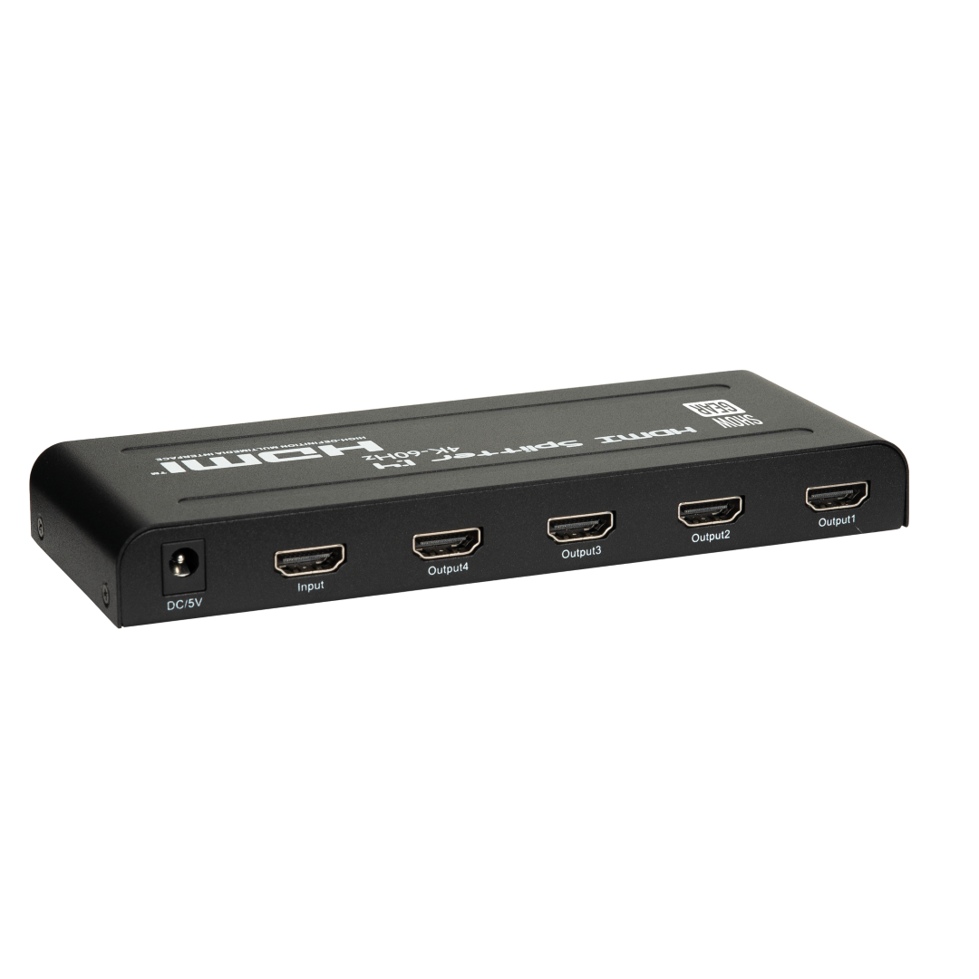 HDMI 2.0 Splitter 1 in 4 out 1 in, 4 uit, 4K 60 Hz, 18 Gbps