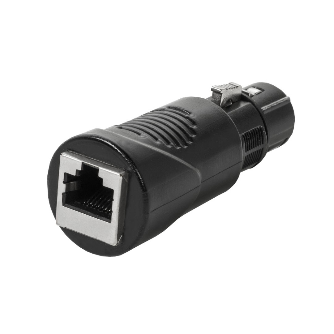 DMX via CAT RJ45 verloop naar 5 polen vrouwelijk 