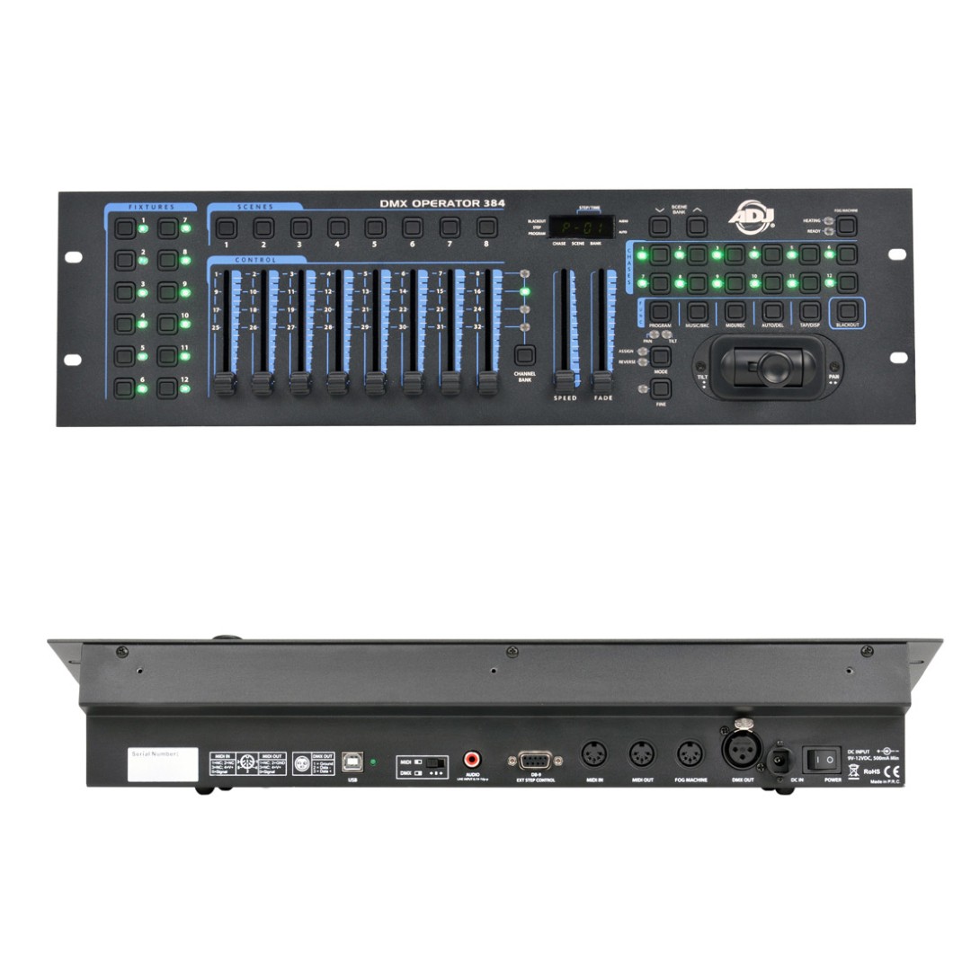 DMX Operator 384 – Flexibele 2-in-1 DMX & MIDI Lichtcontroller