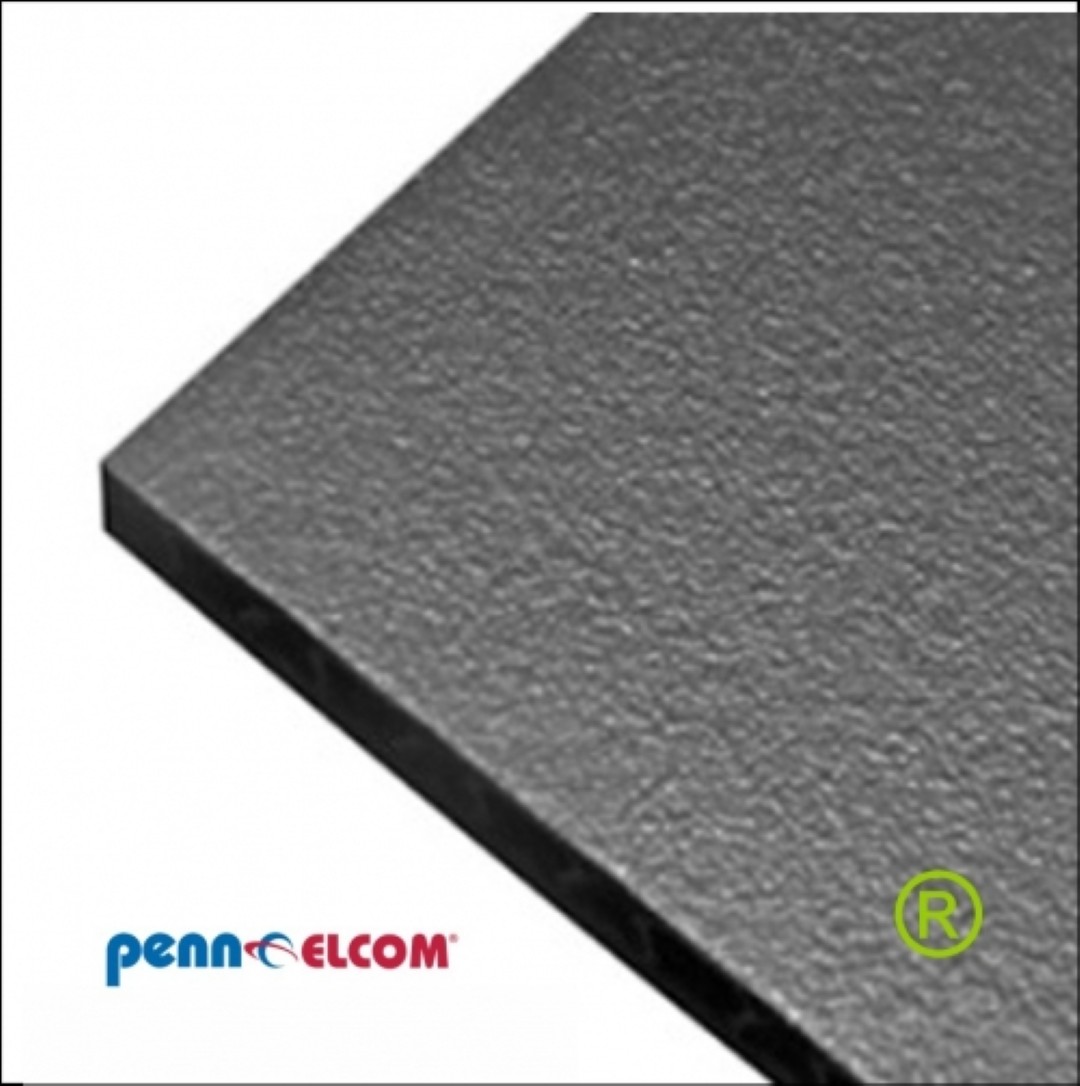 PVC flightcaseplaat Con-Pearl 6.4 mm zwart X15070GG 2 platen elk 115 x 160cm