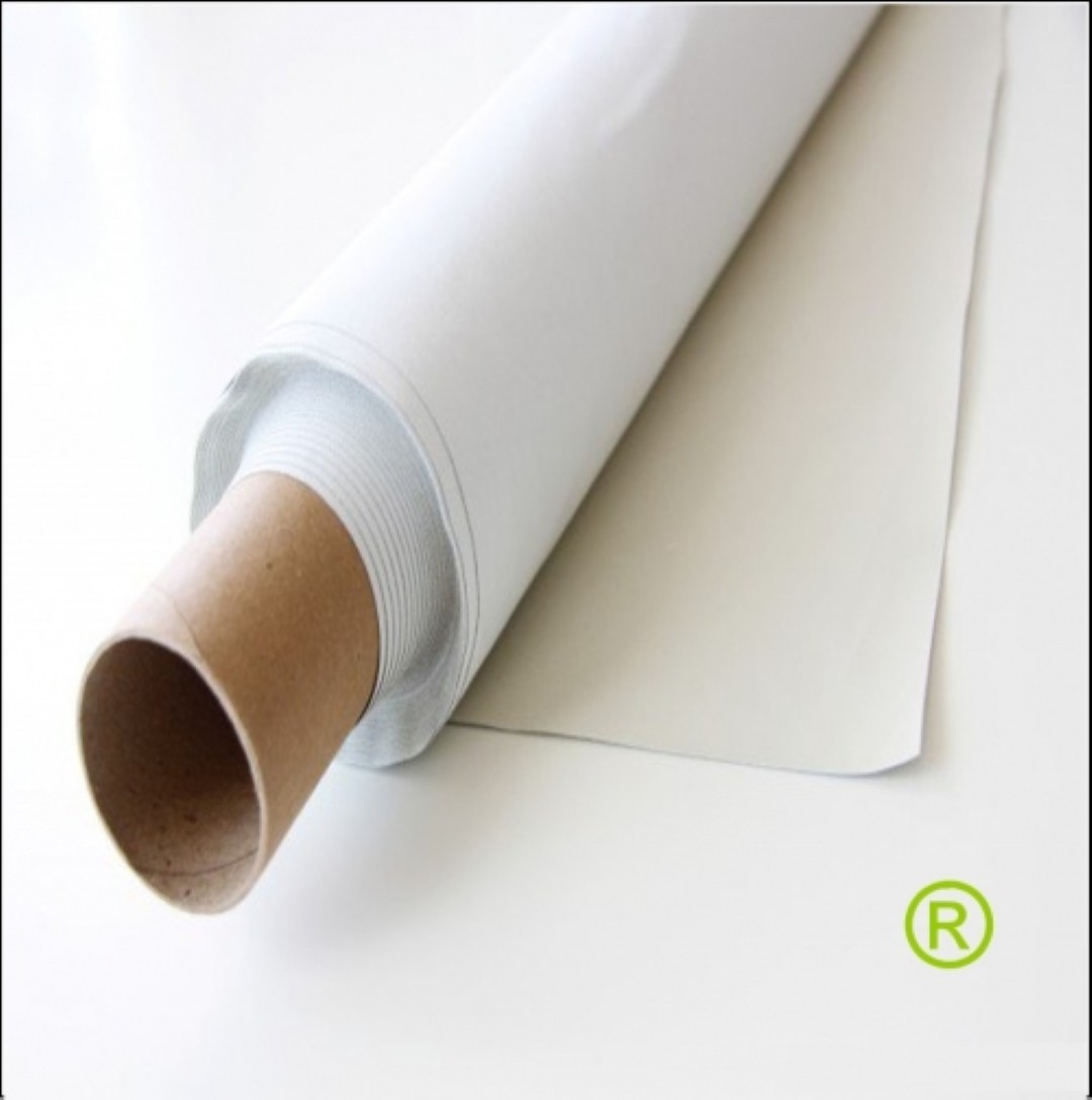 Opzichtprojectiedoek wit katoen van de rol 315 cm per meter - beamerprojectie
