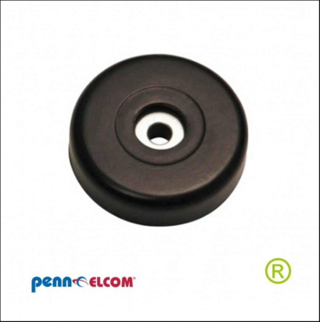 Bodemdop rubber voet 38 x 10 mm hoog F1687