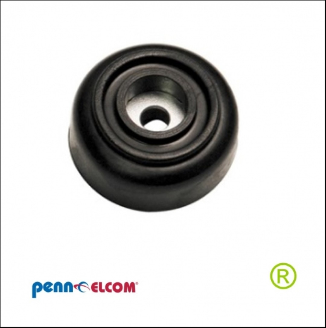 Bodemdop Rubber 28 x 12 mm hoog F1633