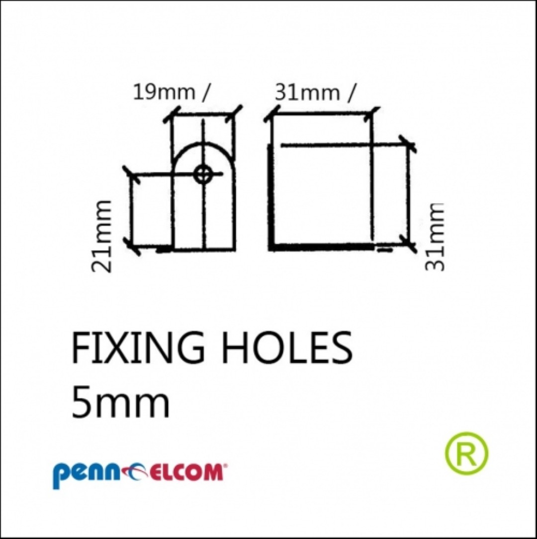 overzethoekje klein 31 x 19 mm hoog B0715z