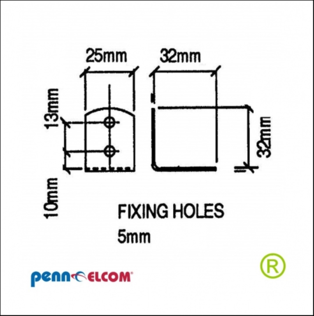 overzethoekje 32 x 25mm hoog B0700z