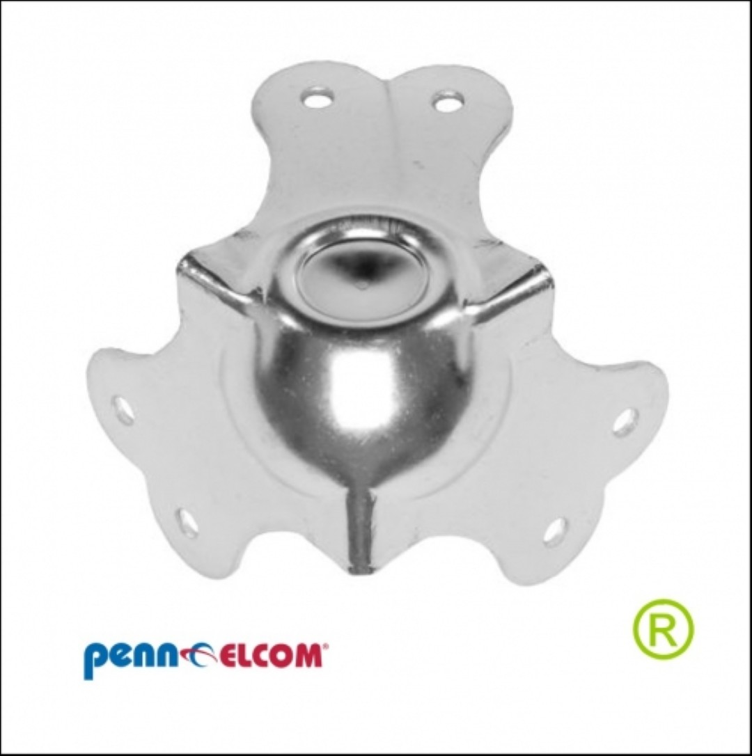 Bolhoek stapelhoek groot 65mm C1339-01 Flightcase hoek