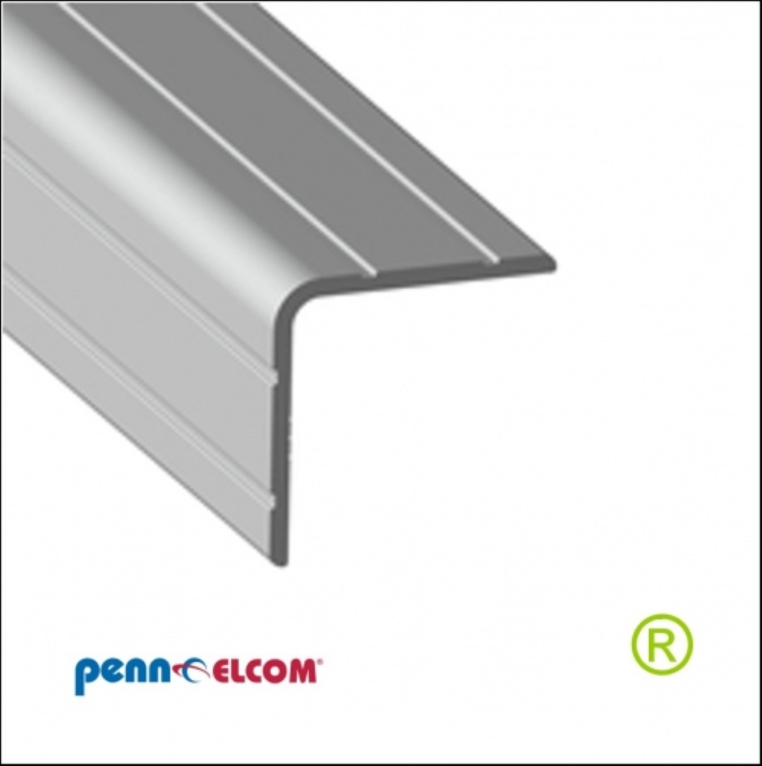 Hoeklijn 30x30mm 2mm R5 EG-0105 Aluminium per meter
