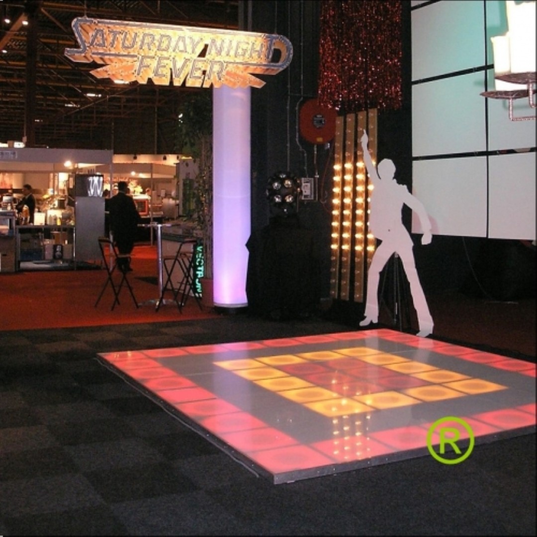 Verlichte dansvloer huren 12m2 Saturday Night Fever