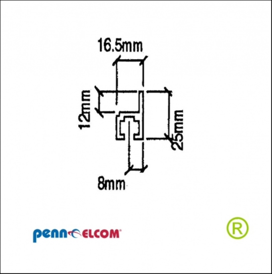 Rekprofiel 19inch RG-6020 per meter