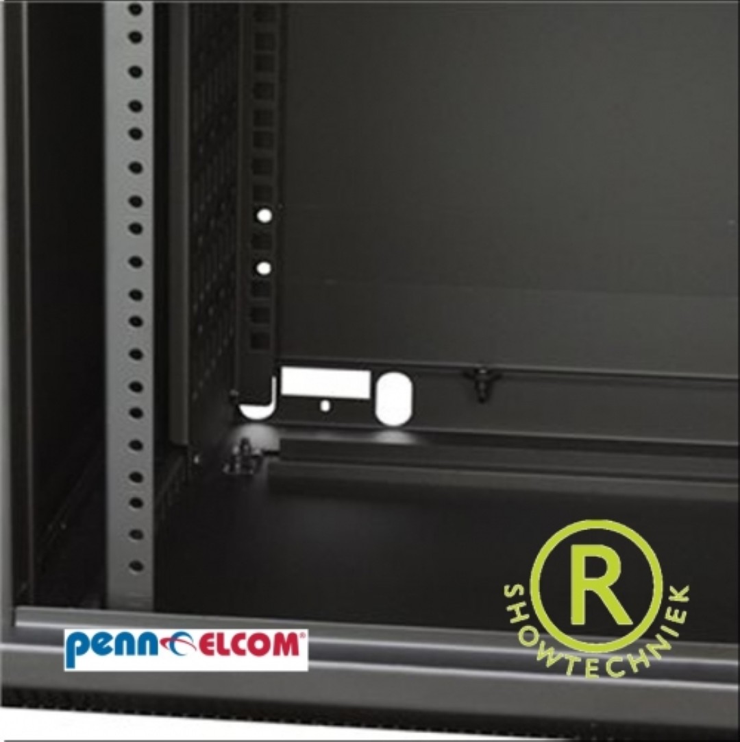 Serverrek WM Rack 600mm x 12U, Vented Door 10-32 Black R6612