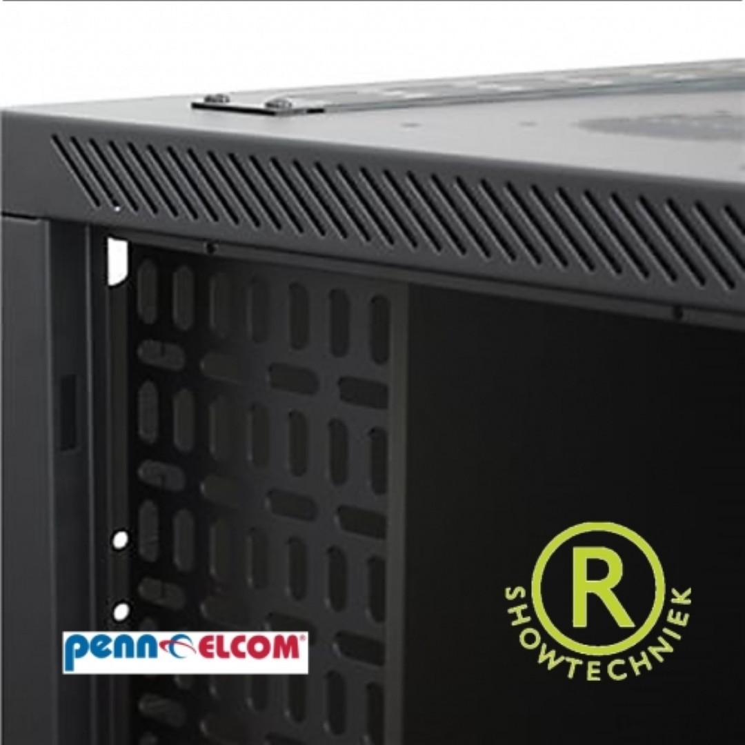 Serverrek WM Rack 600mm x 12U, Vented Door 10-32 Black R6612