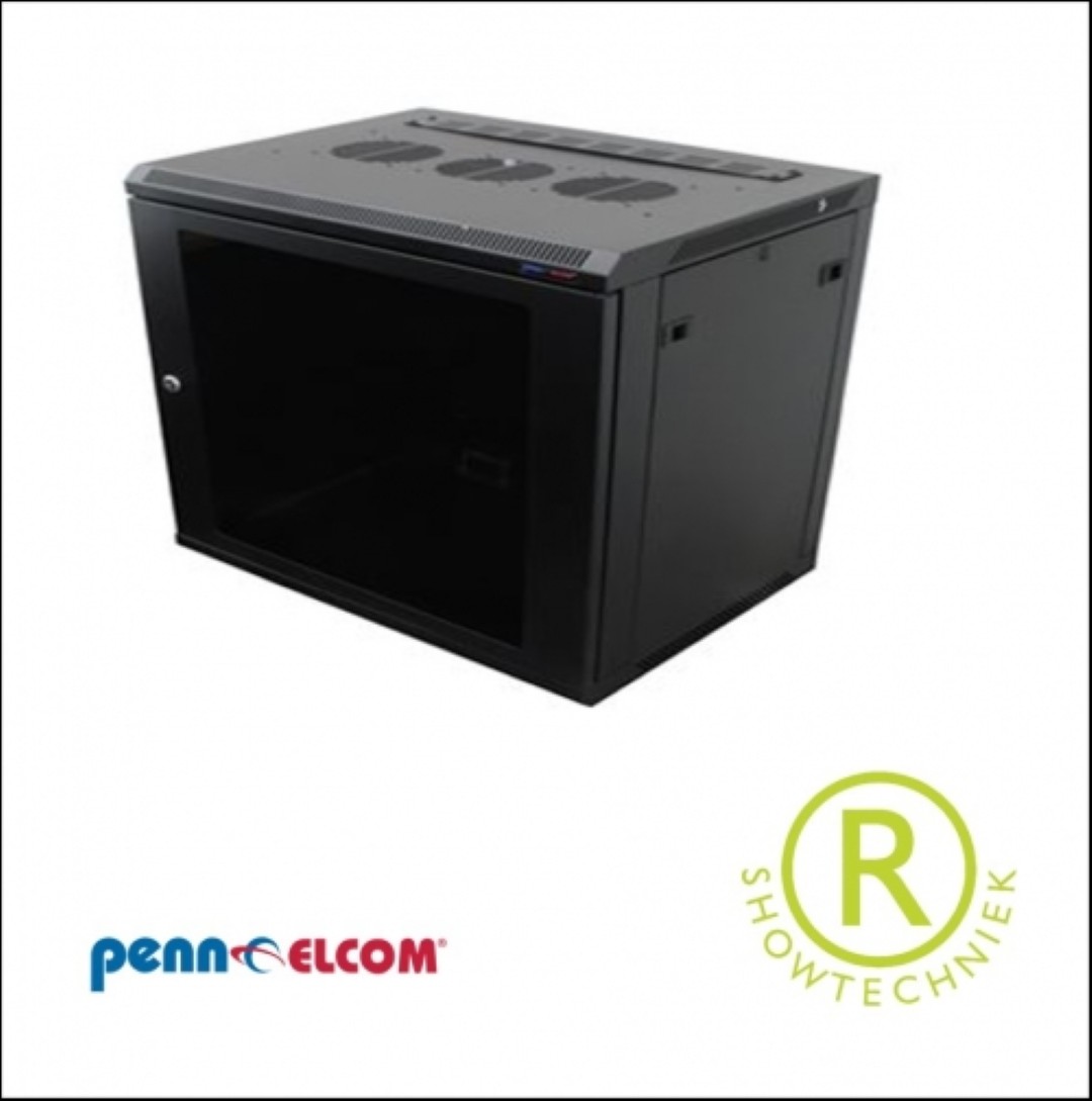 Serverrek WM Rack 450mm x 6 Eh glazendeur R6406-M6 zwart
