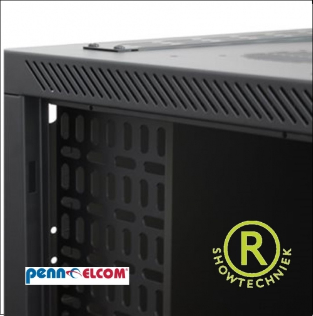 Serverrek WM Rack 450mm x 12 Eh glazendeur R6412-M6 zwart