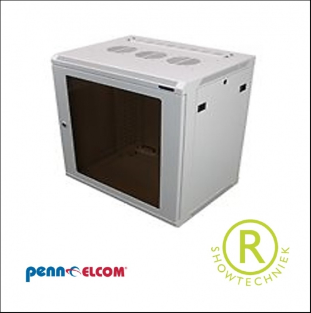 Serverrek WM Rack 450mm x 9 Eh glazendeur R6409-M6 wit