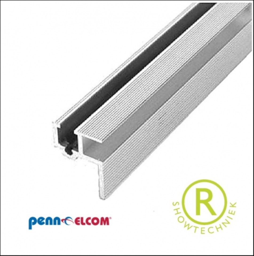 19inch glijprofiel aluminium met antislip rekprofiel RG-6060 1meter