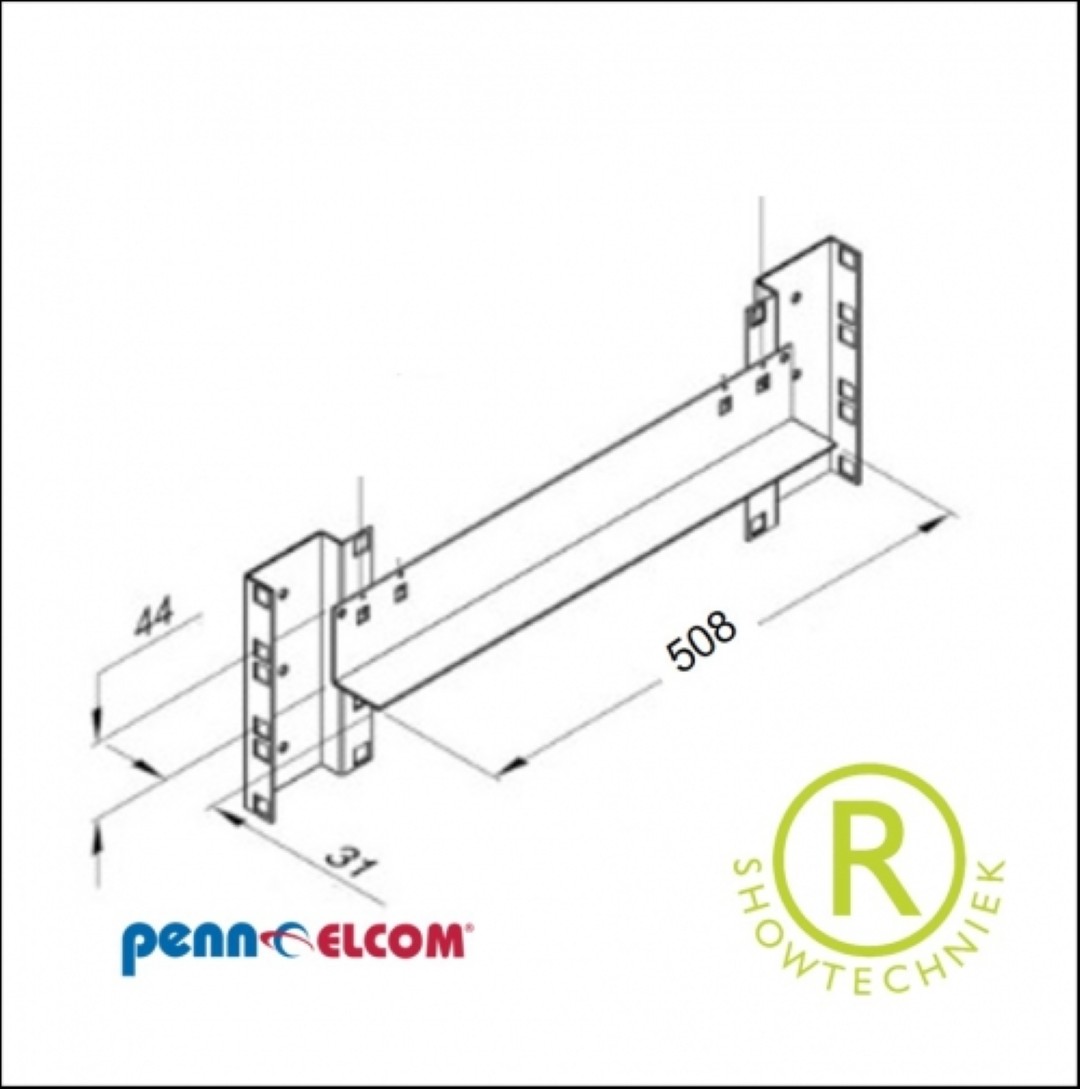 19inch geleider 50.8cm voor RG-6145 R0857K