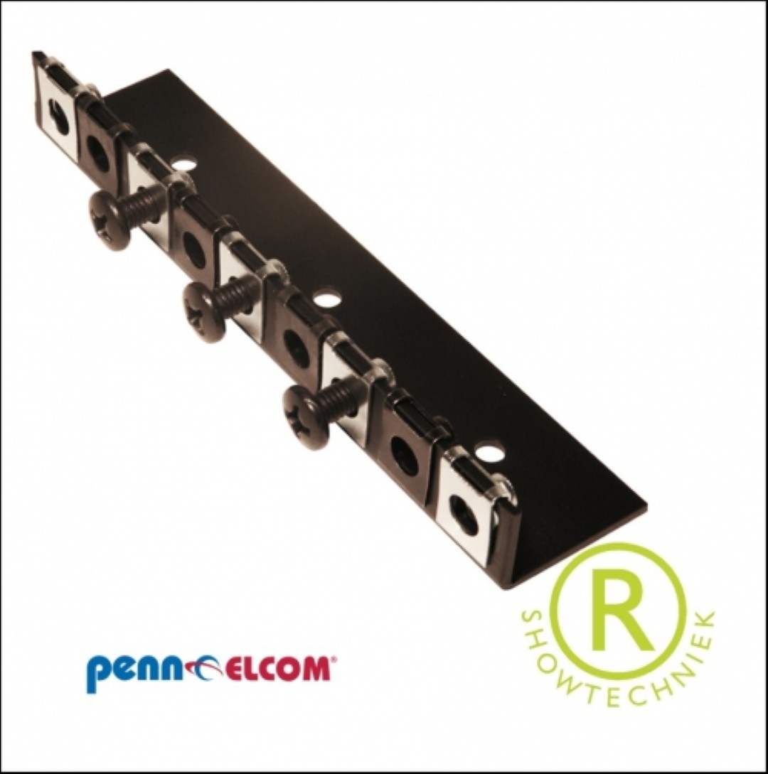 Klemmoer voor 19inch rekprofiel staal PM6CNK