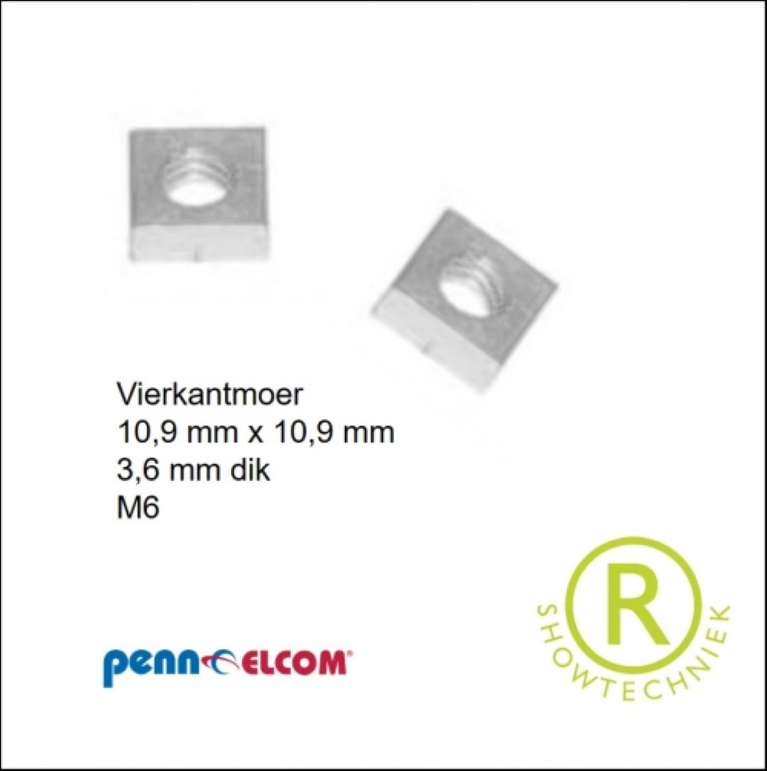 Vierkantmoer voor RG-6020 type SG-6030 per 100 stuks - SG-6030/1