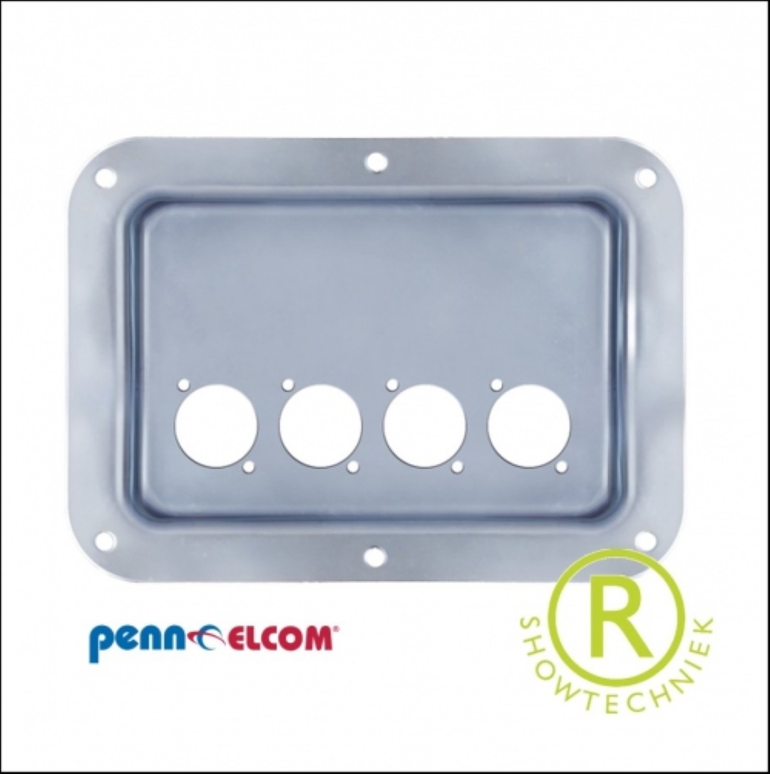 Inbouwkom staal voor 4 stuks D-con pluggen D024