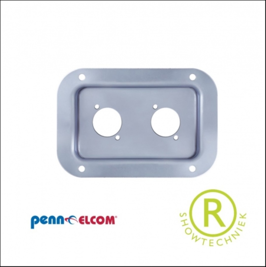 Inbouwkom staal voor 2 stuks D-con pluggen D0604z