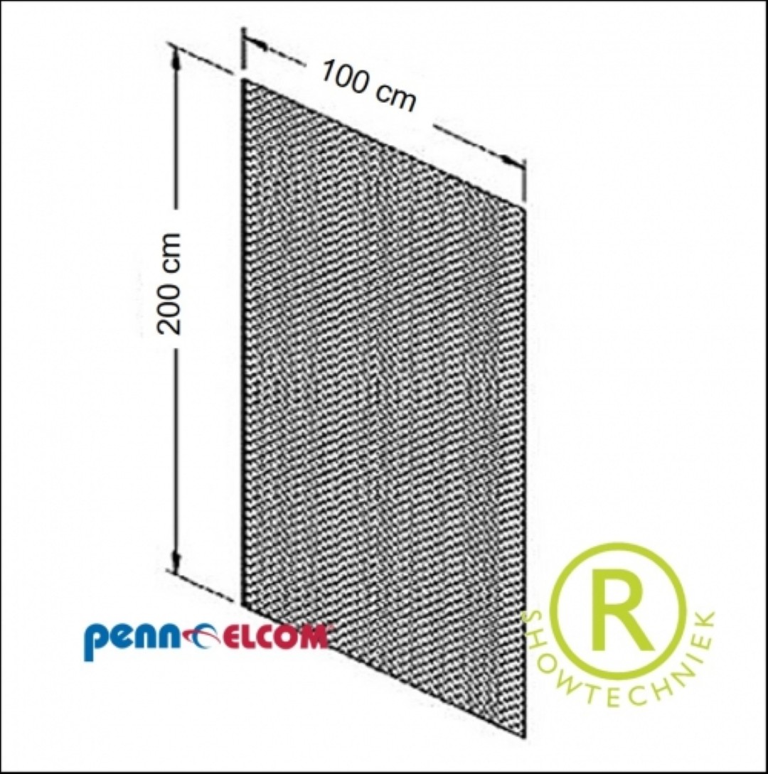 Luidsprekergaas wiebertjes model 100 x 200 cm SQM strekgaas