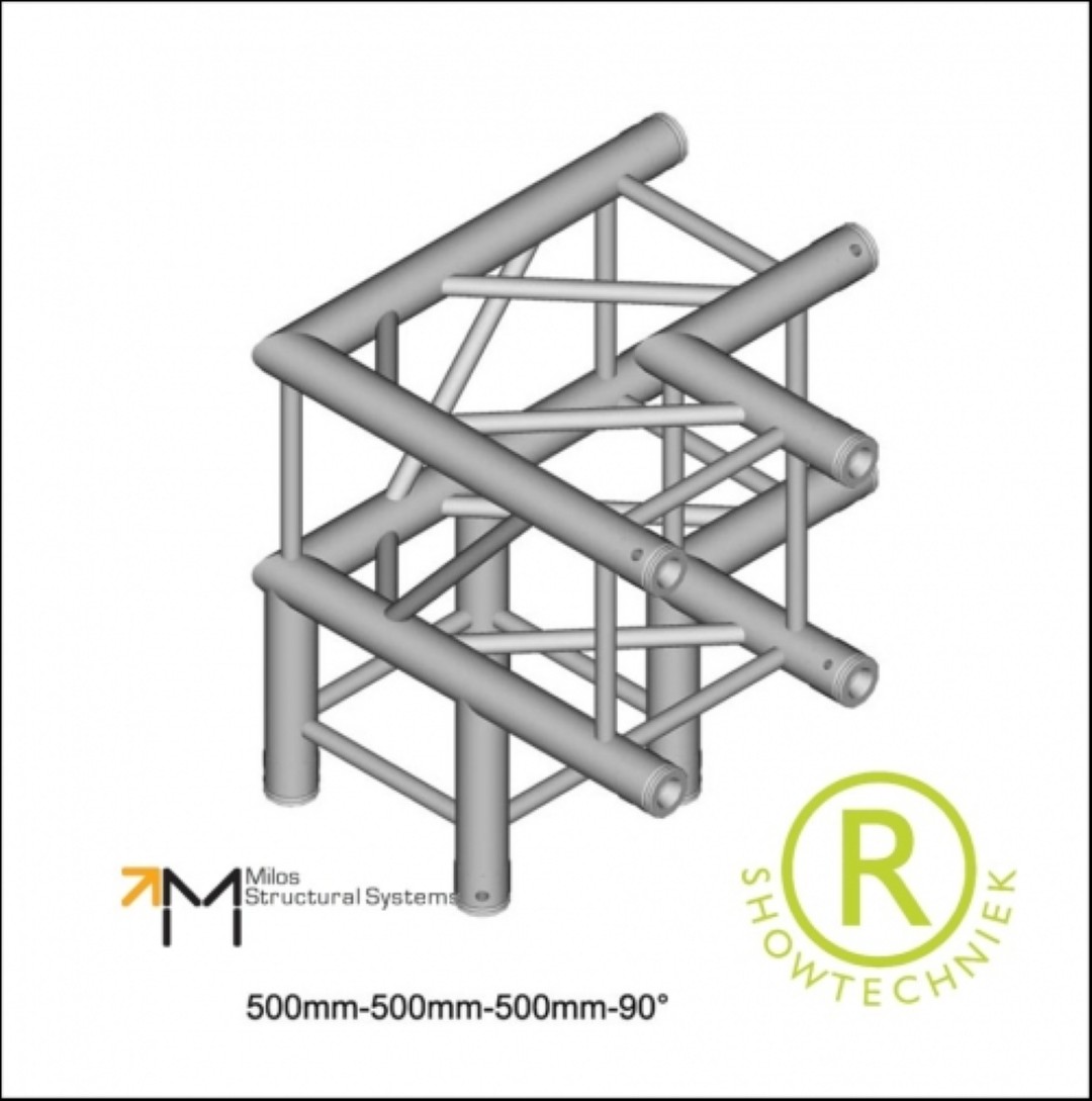 Truss huren vierkant 30er 3weg hoek 29x29cm QTU