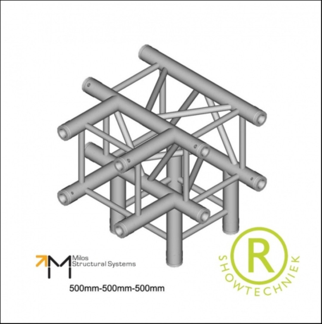 Truss huren vierkant 30er 4weg hoek 29x29cm QTU