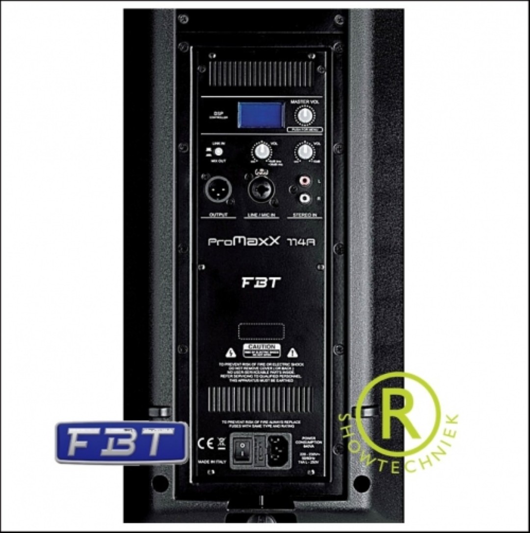 Geluidsbox Actief 10 inch woofer 900 watt RMS 124 dB piek DSP PVCbox - Promaxx 110A