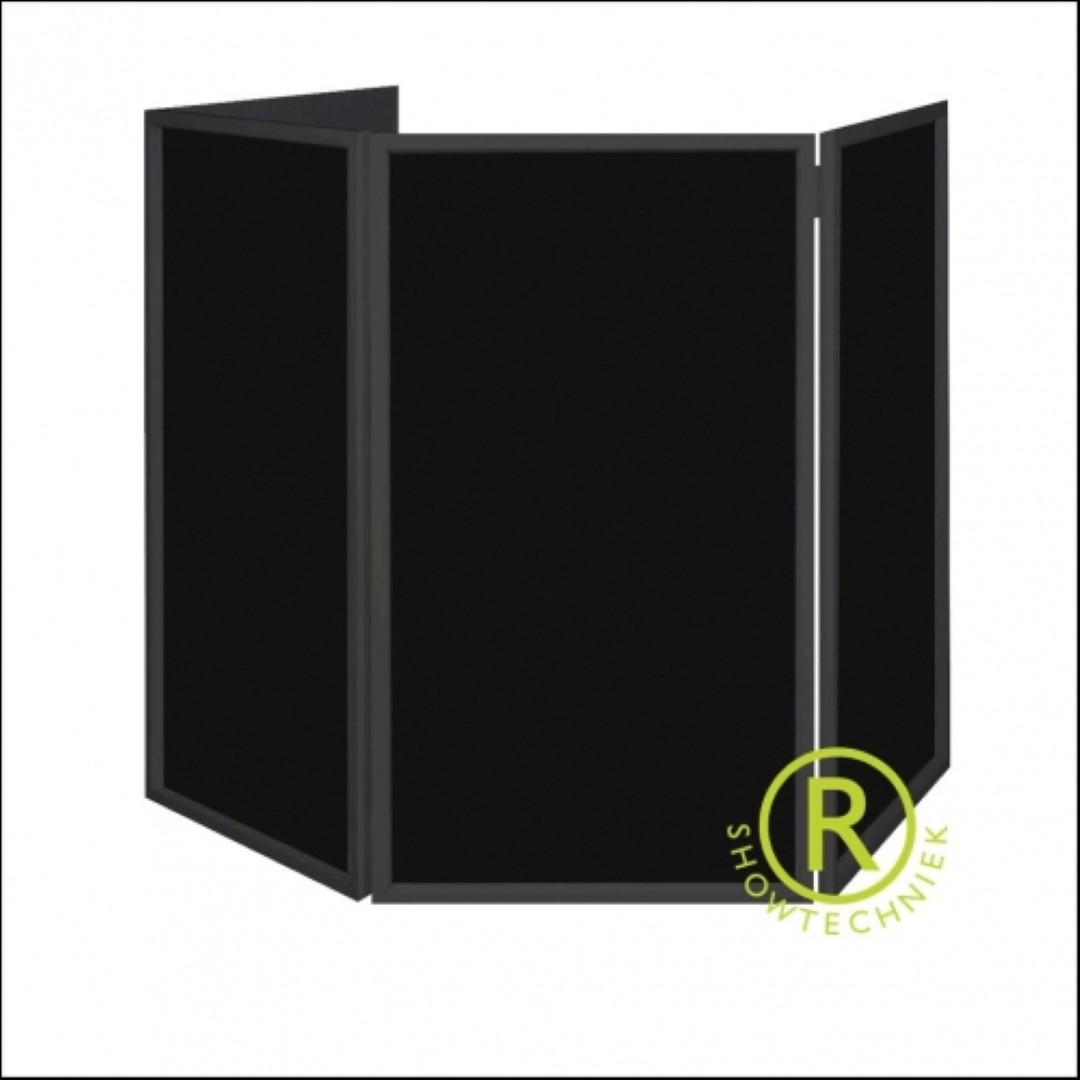 Facade zwart DJ-booth Huren
