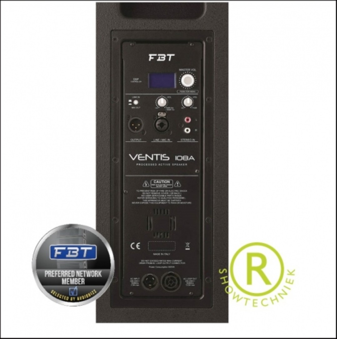 Geluidsbox Actief 8 inch 900 watt RMS 131 dB Piek