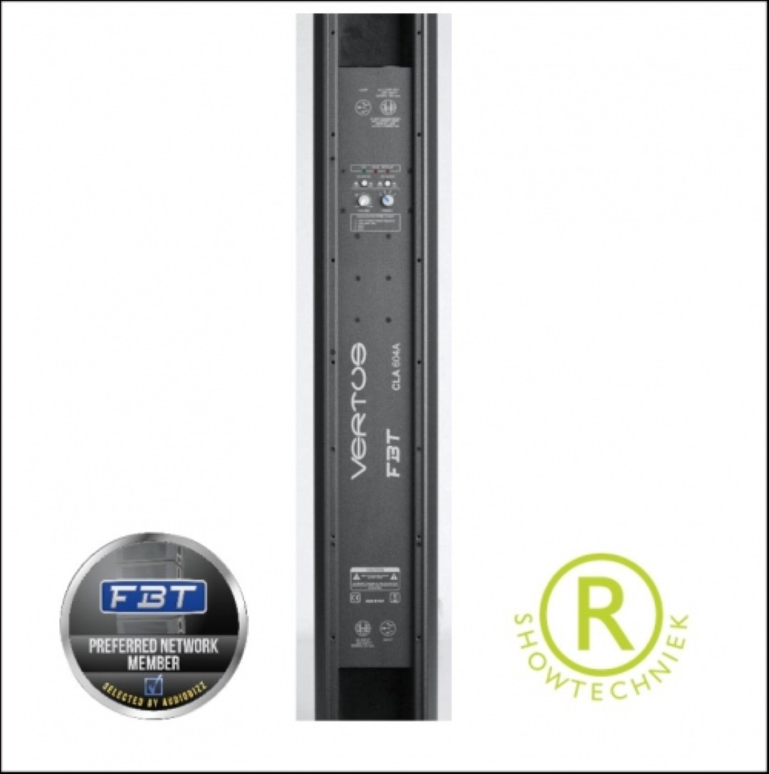 Kolom array luidspreker actief 500 watt RMS 125dB Piek zwart - Vertus CLA-604A