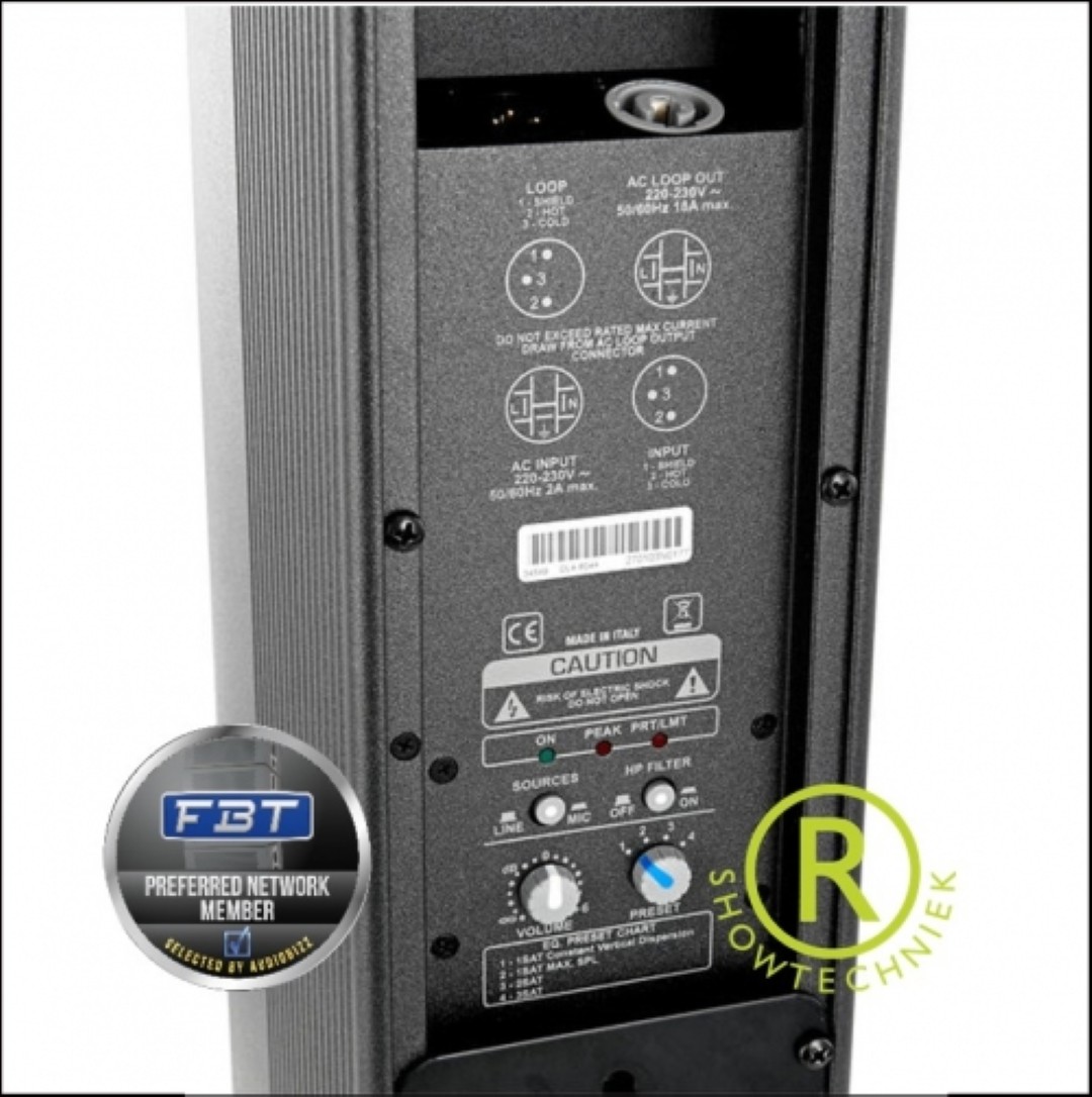 Kolom array luidspreker actief 500 watt RMS 125dB Piek wit Vertus CLA-604A