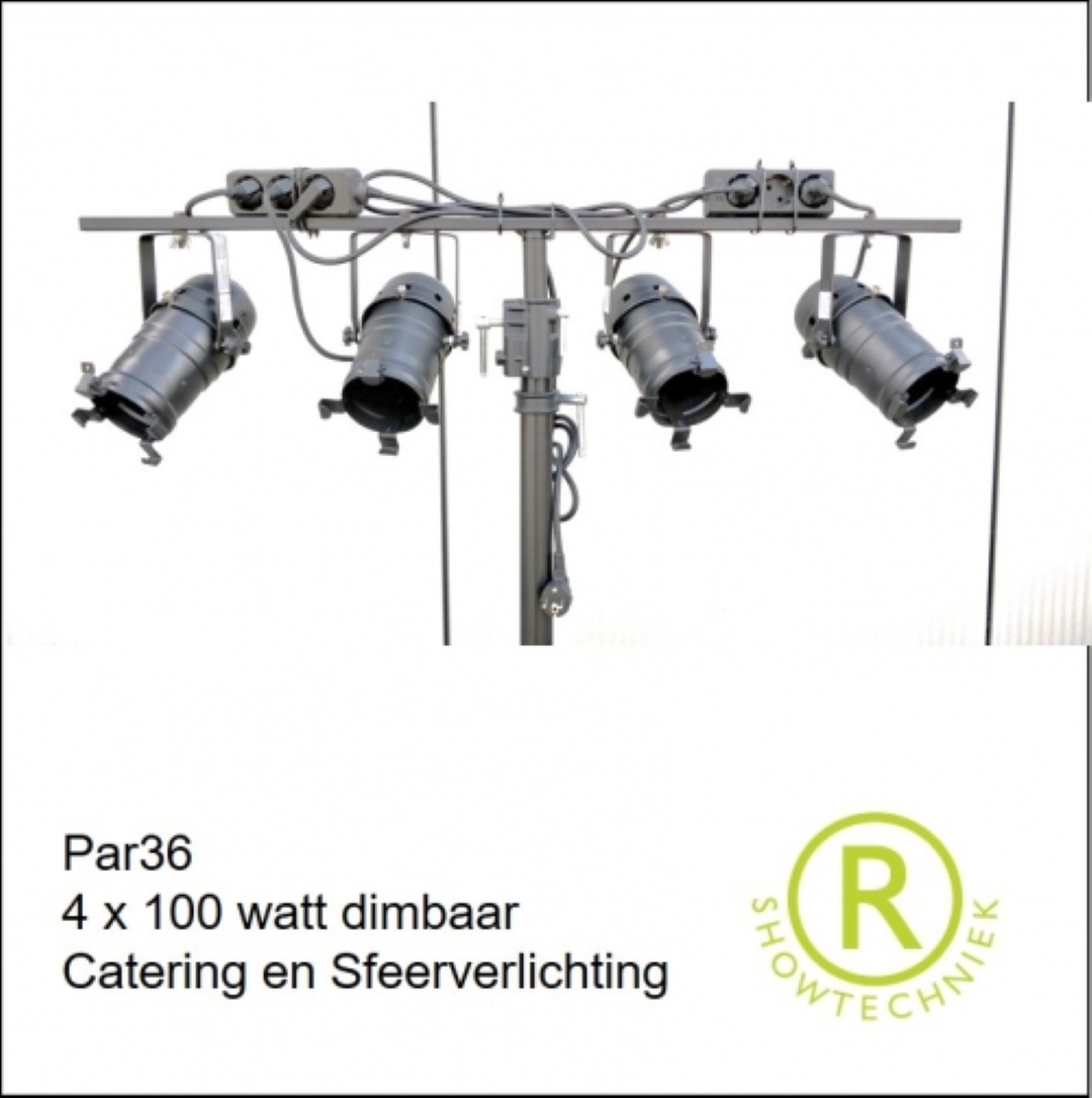 Lichtset par36 op bar verhuur