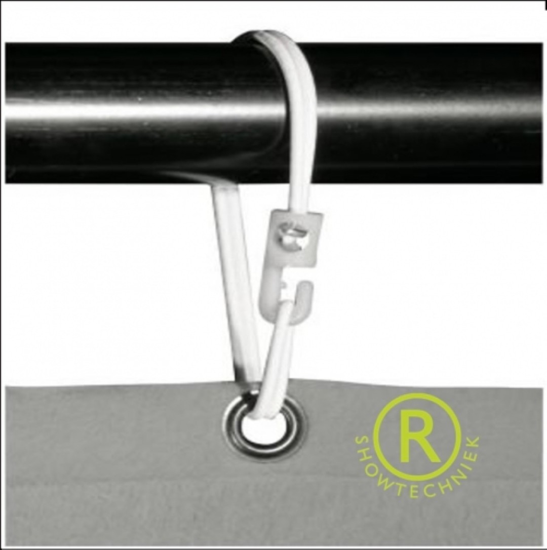 Elastiek wit 16cm per 10 stuks