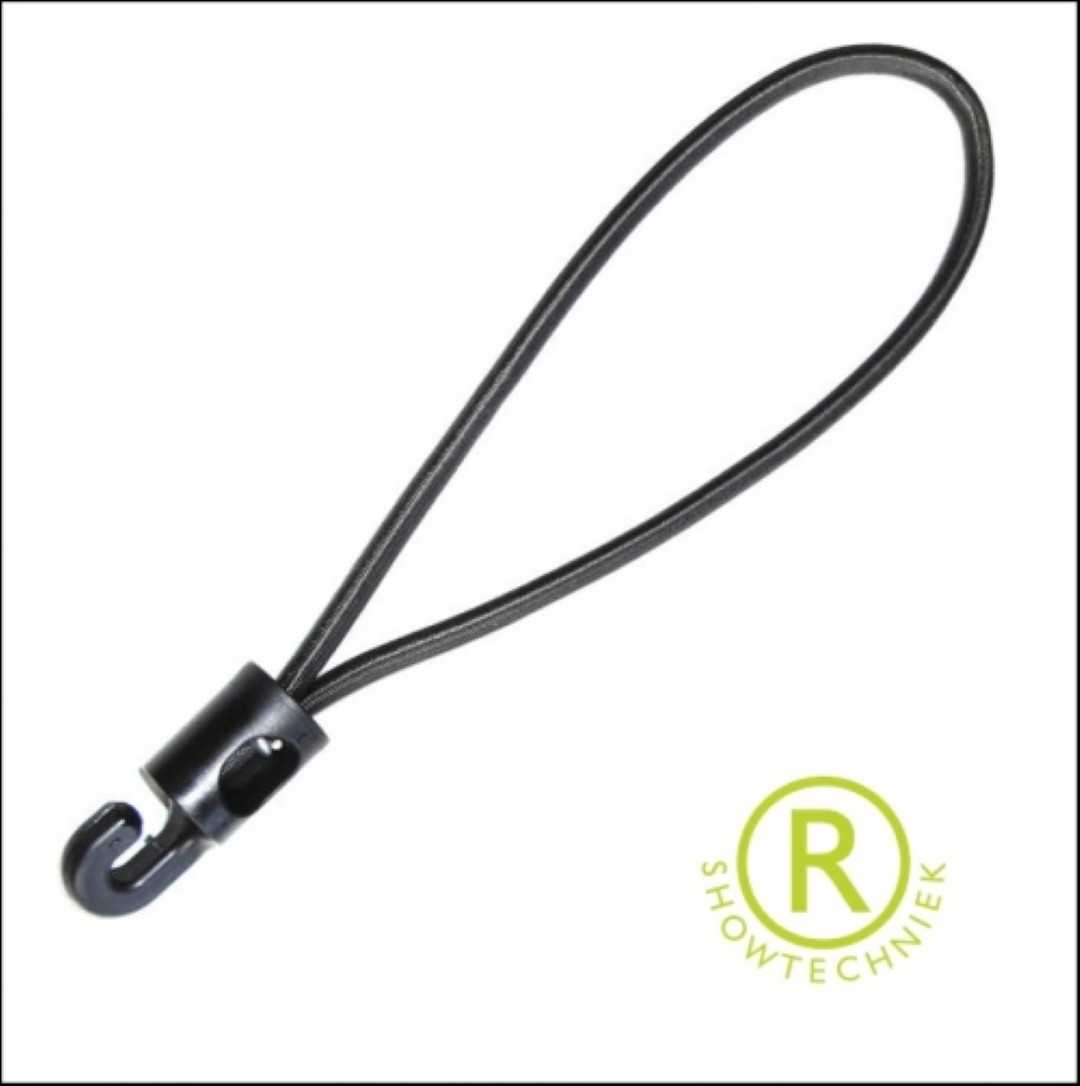 Elastiek zwart 16cm per 10 stuks