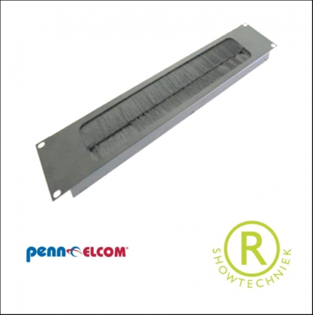 Kabeldoorvoer paneel 2 EH 19inch R1268/2Uk-PBS
