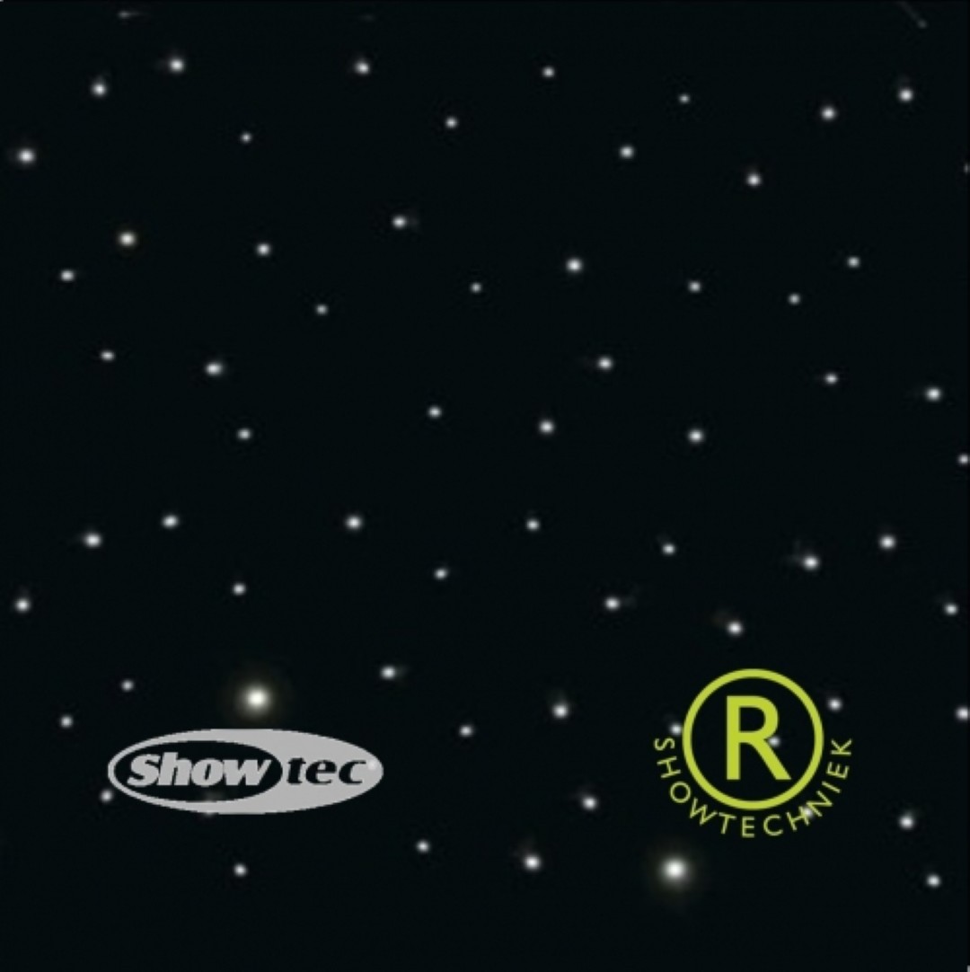 Sterrendoek twinkelende witte LEDs 6 x 3 meter verhuur