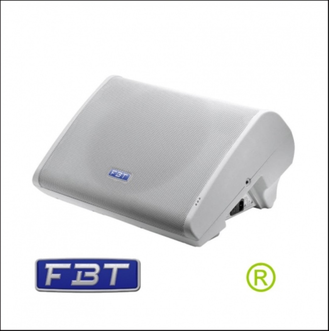 Actieve Floormonitor 12inch coaxiaal Wit 500watt continu 130dB