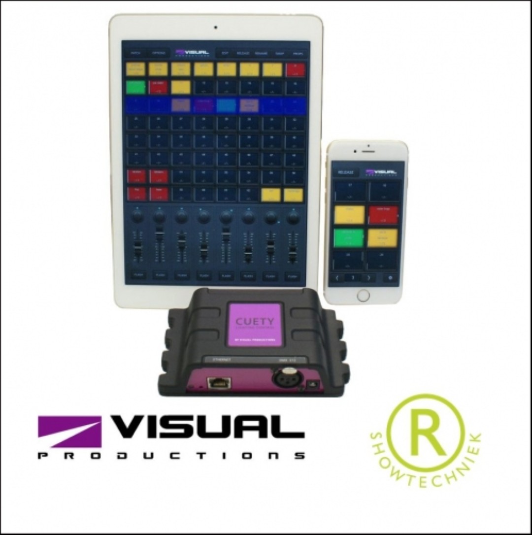 lichtbesturings-app en geheugen LPU1 Cuety 512 DMX kanalen