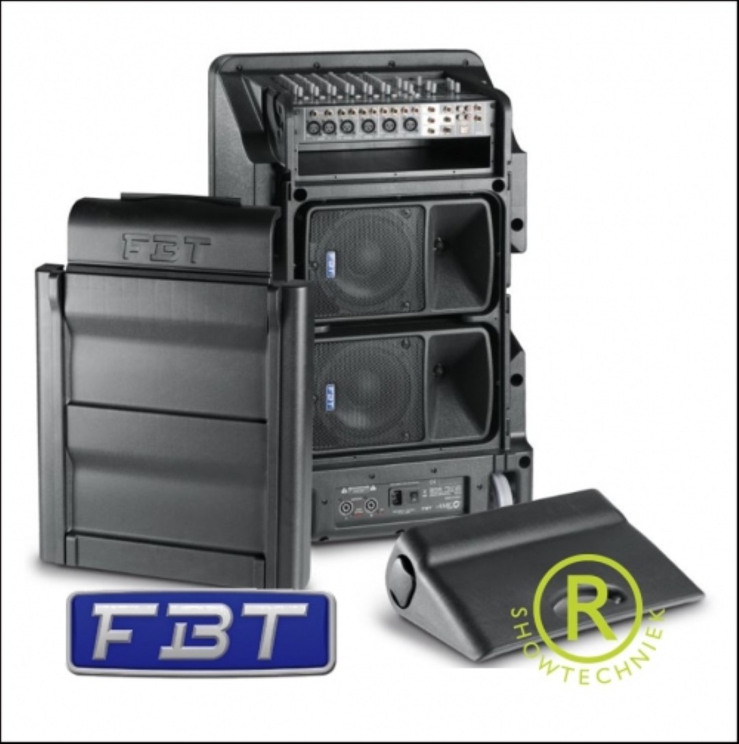 Amico 10 usb FBT Complete actieve trolley geluidset met 2toppen 1sub en mengtafel