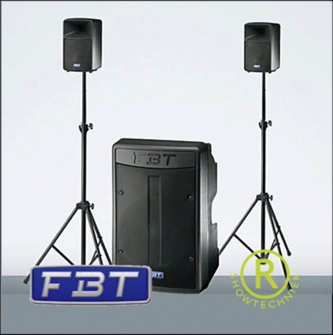 Amico 10 usb FBT Complete actieve trolley geluidset met 2toppen 1sub en mengtafel