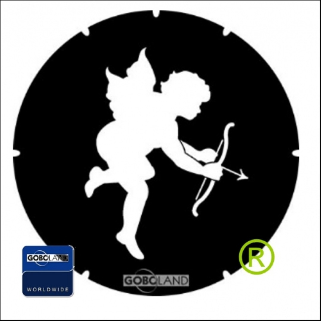 Valentijn Engel Gobo - Cupid with Arrow Cupido 2 431 029 860 B-size