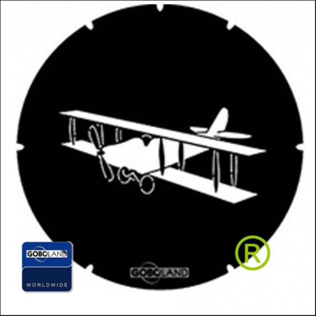 Bi Plane Vliegtuig Gobo 2 510 052 A-size